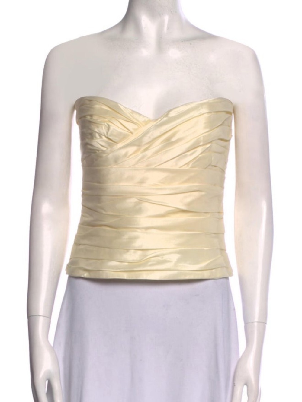 Anna October ivory strapless top